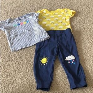 Toddler girls three piece outfit